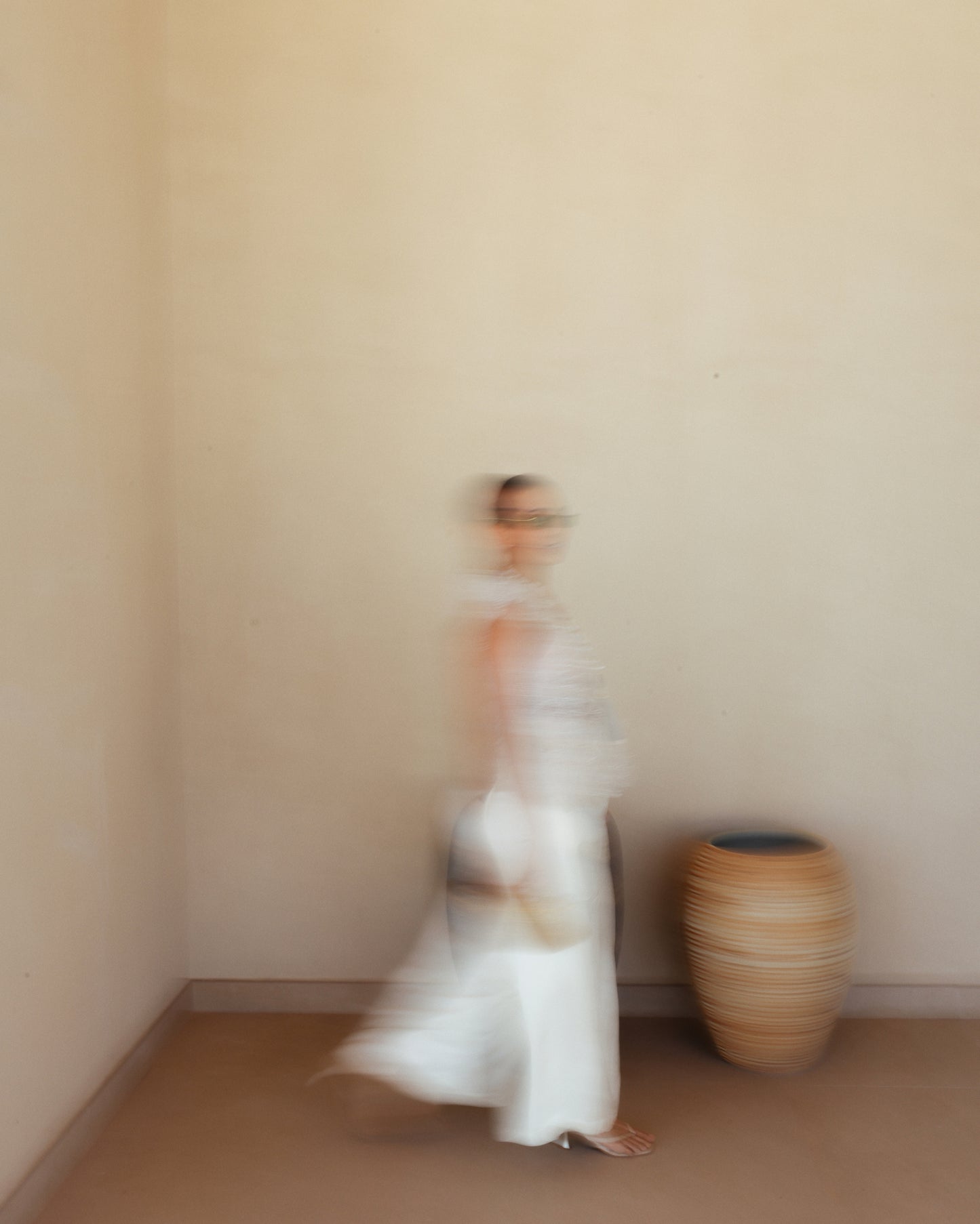 Ivory Overlap Cascade Top with Pants | The Kliitche Classic