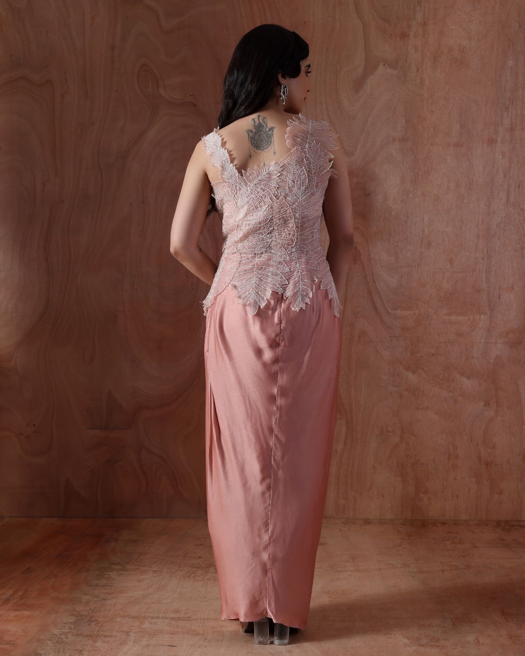Pink Vertebrae Blouse and Drift Pleat Skirt