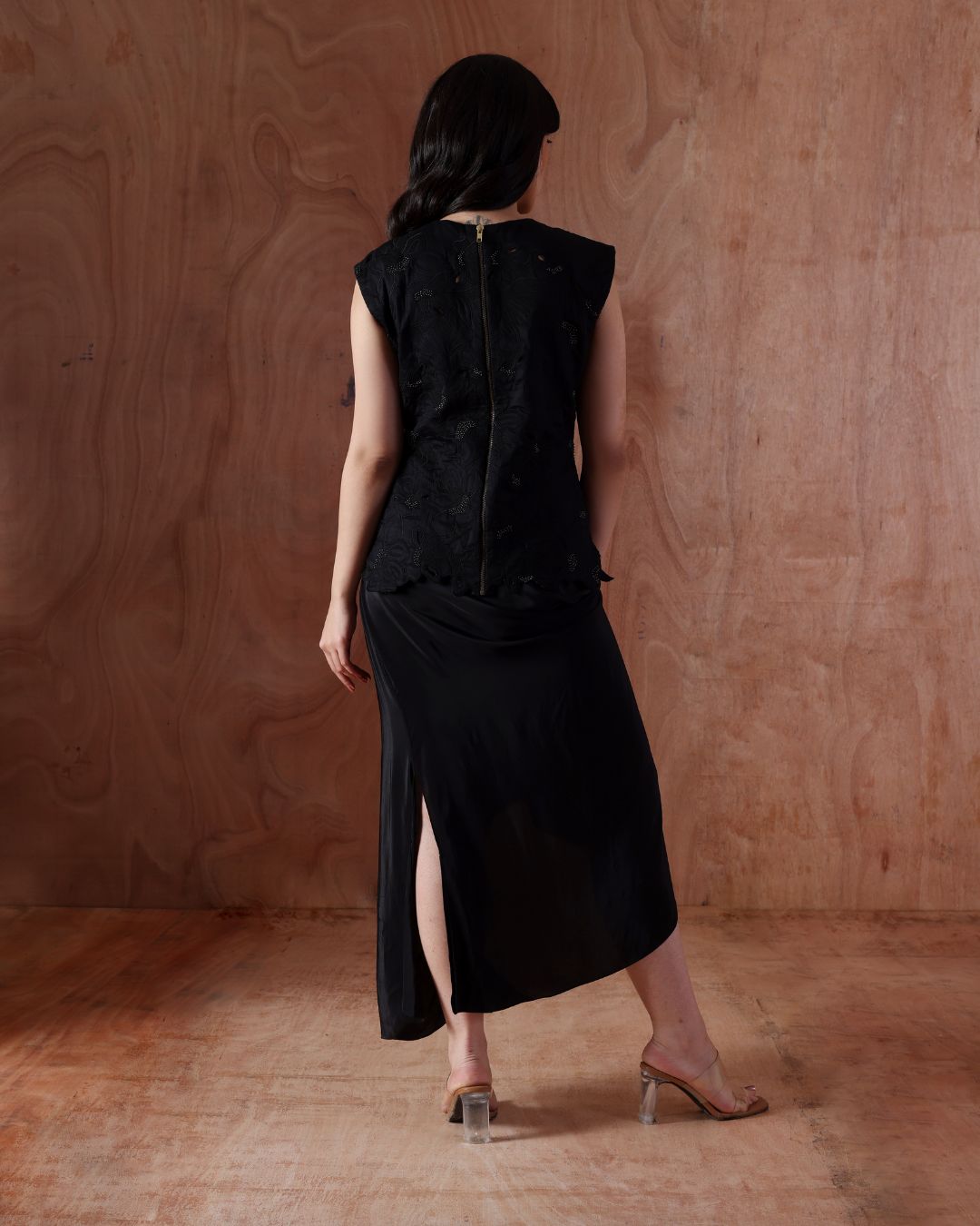 Bloom Quilt blouse, Cascade Curl Skirt