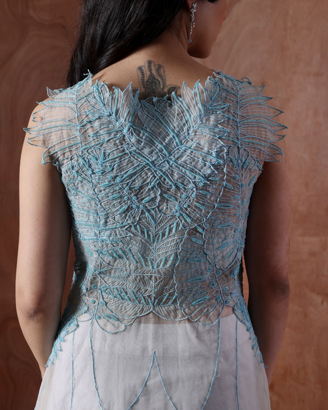 Patched Veil Jacket Set