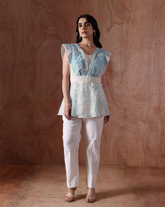 Veil Bloom Top Structured Pants