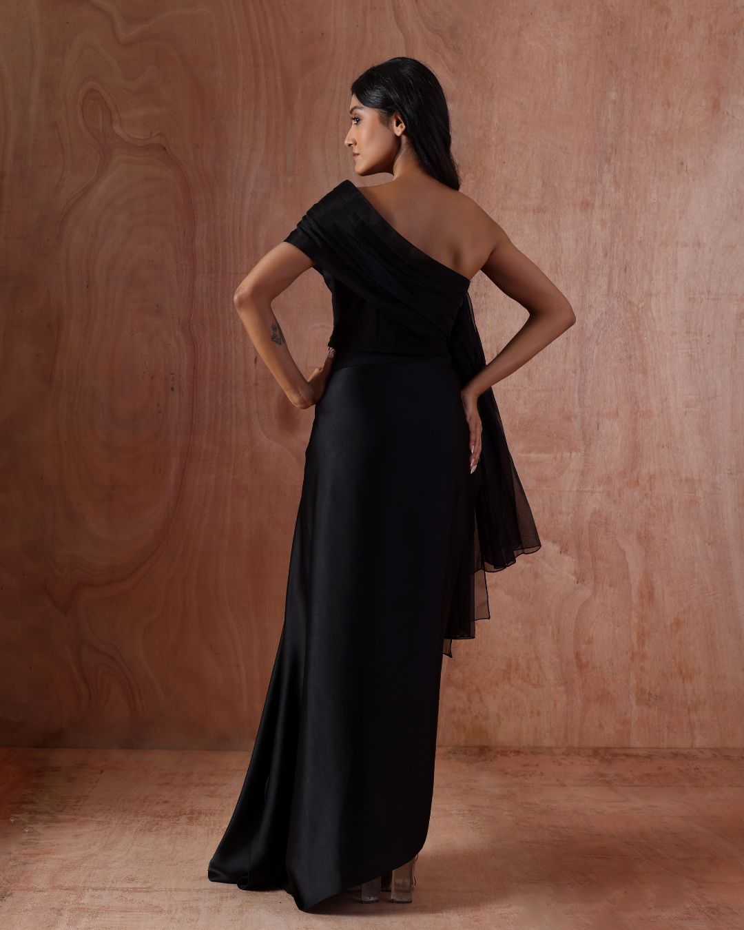 Ripple Blouse with Cascade Curl Skirt