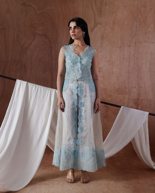 Patched Veil Jacket Set