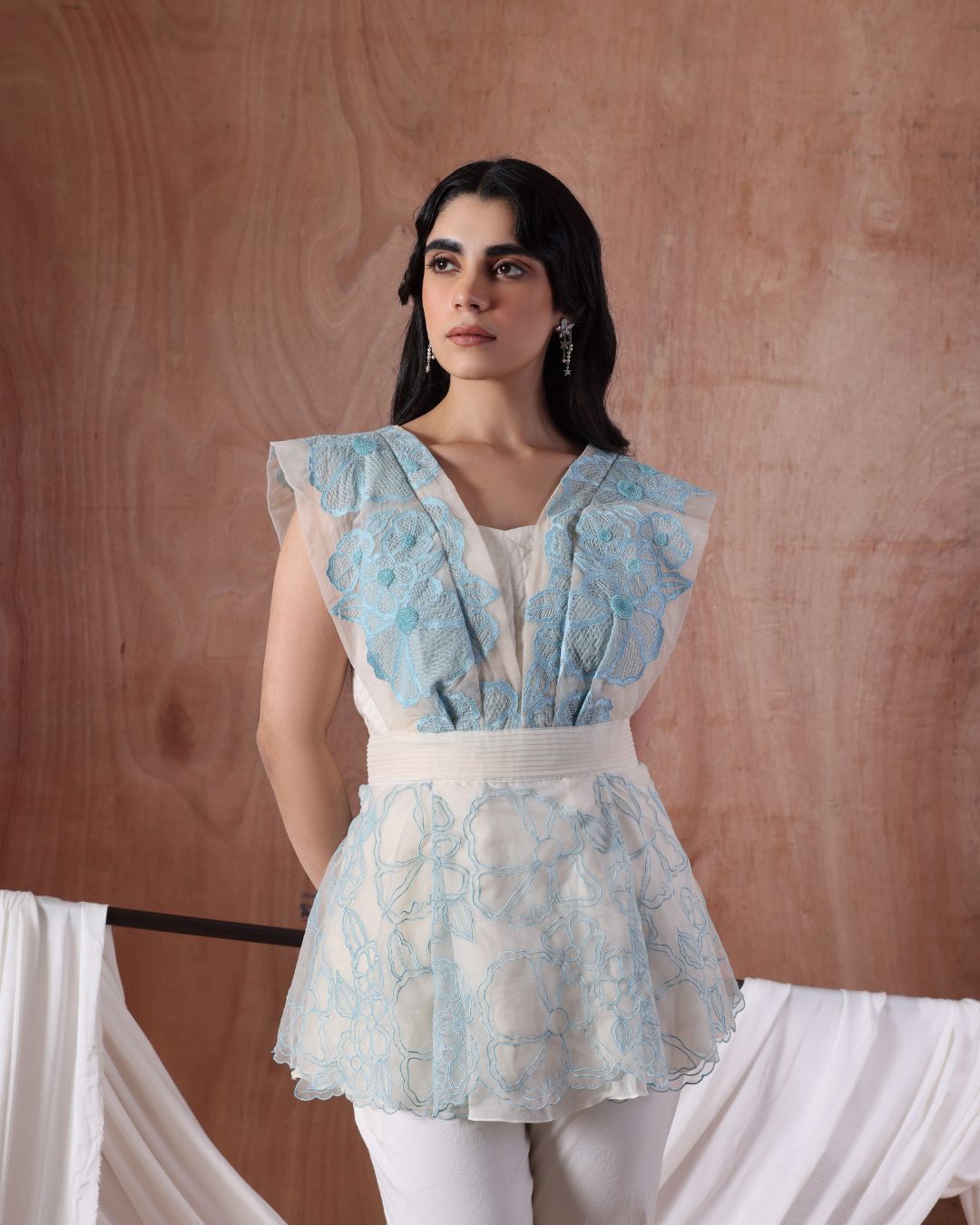 Veil Bloom Top Structured Pants