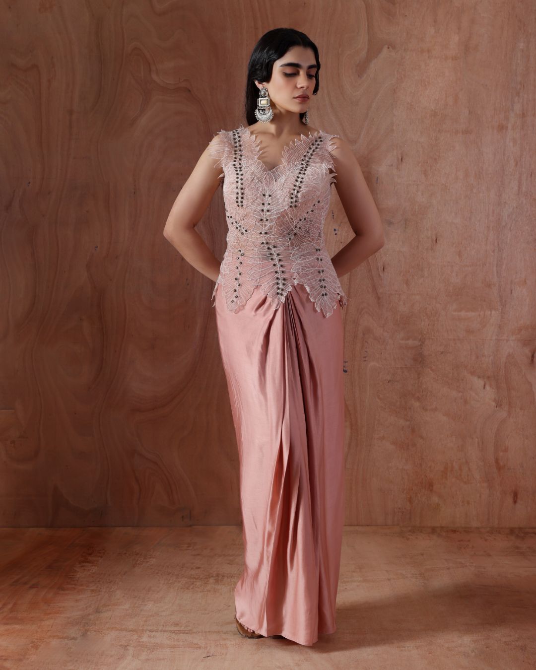 Pink Vertebrae Blouse and Drift Pleat Skirt