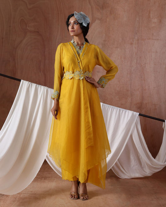 The Driftline Set- (Streamlined Bloom Shirt, Seraph Flow cover, Driftline pants , Bloom belt)