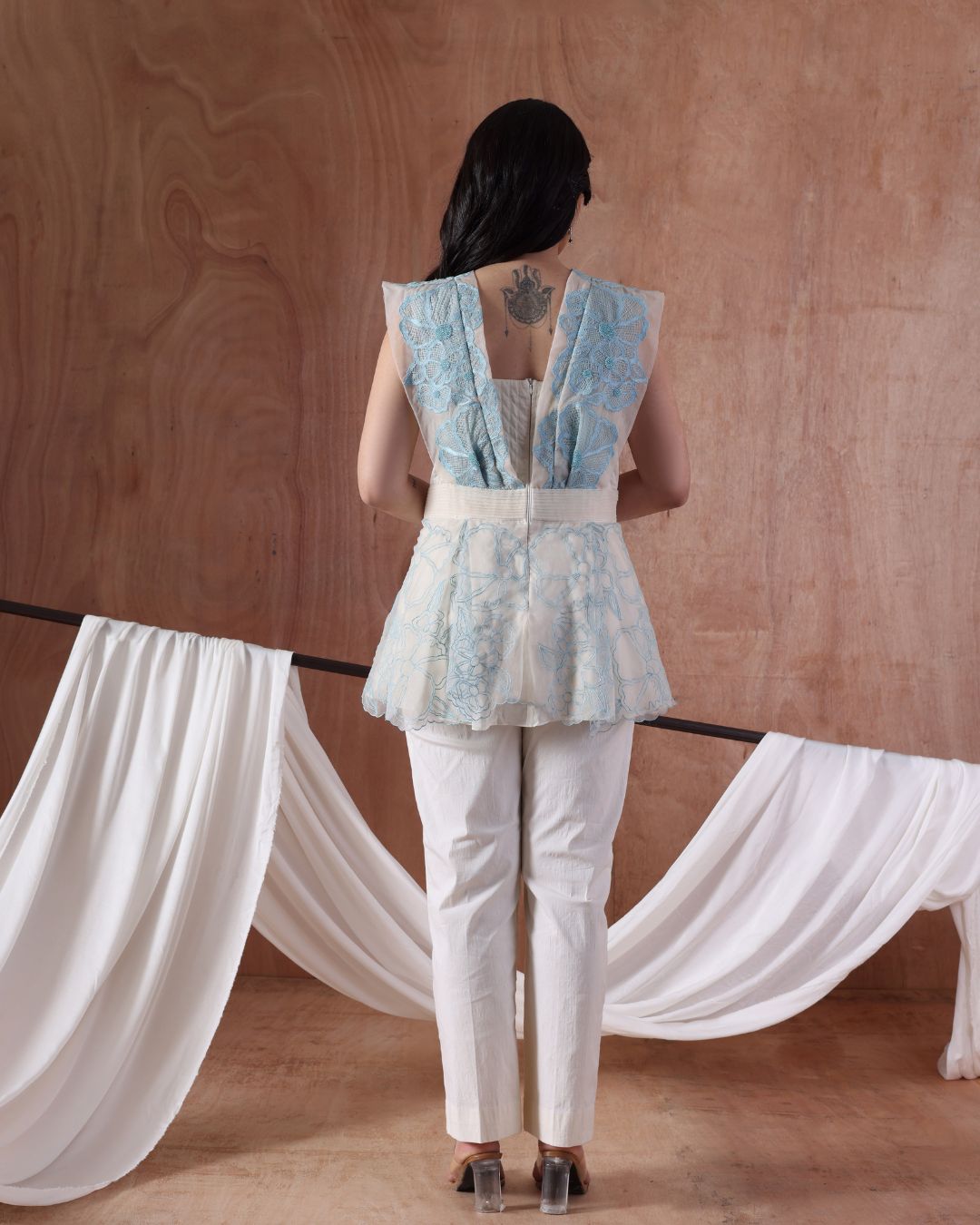 Veil Bloom Top Structured Pants