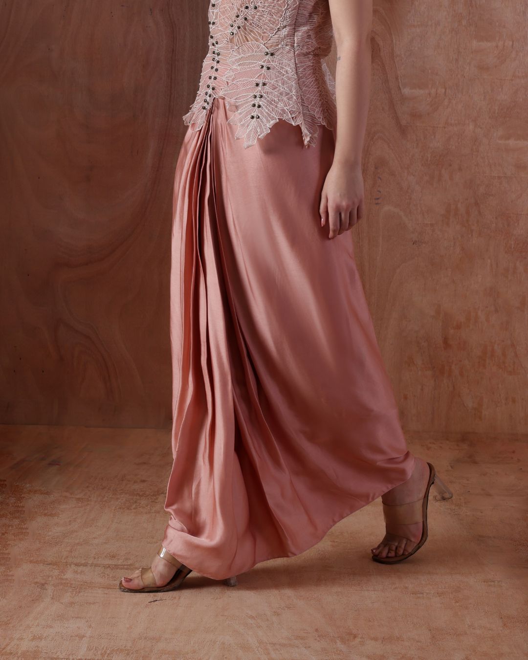 Pink Vertebrae Blouse and Drift Pleat Skirt