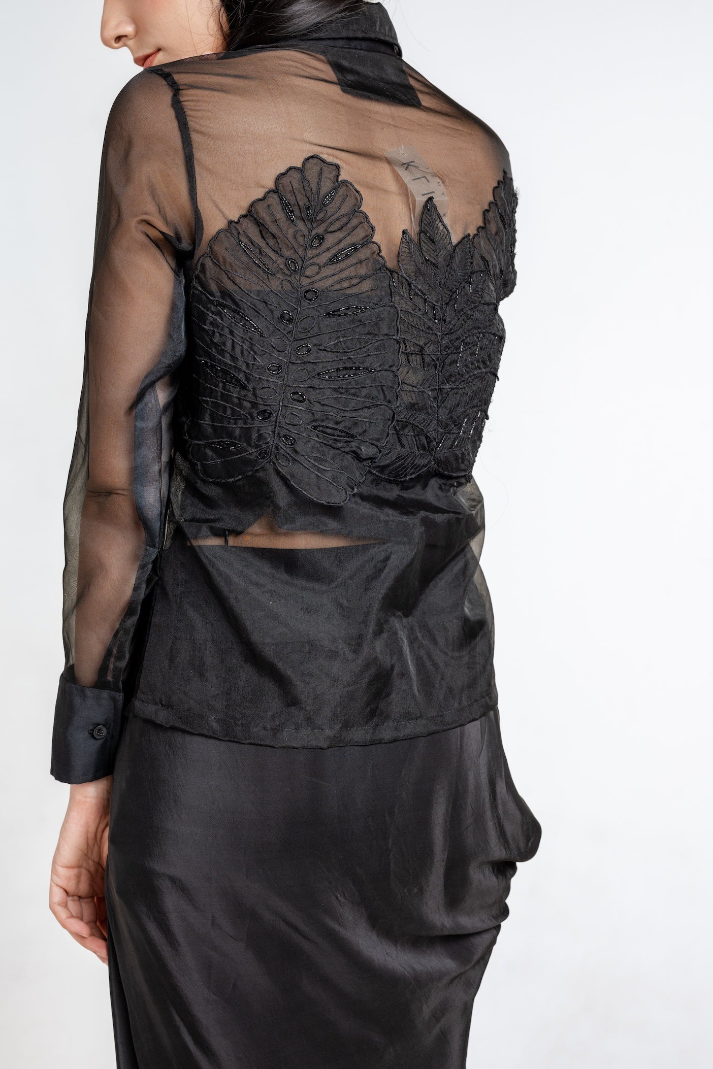 Ethereal Drape Skirt and Sheer Top Co-ord
