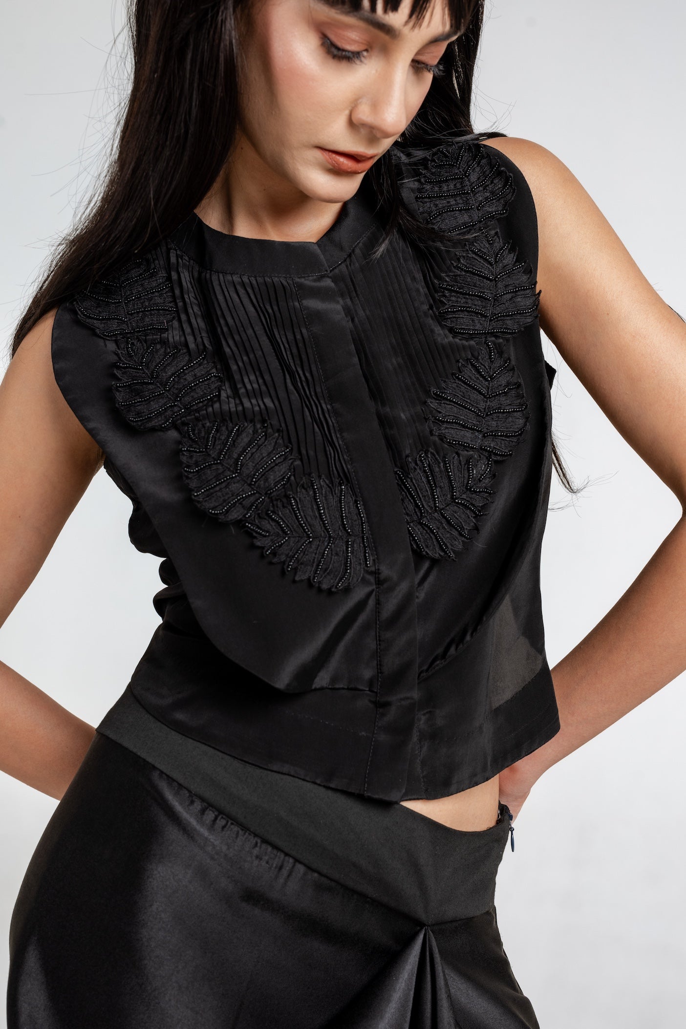 Ethereal Drape Skirt and Sheer Top Co-ord