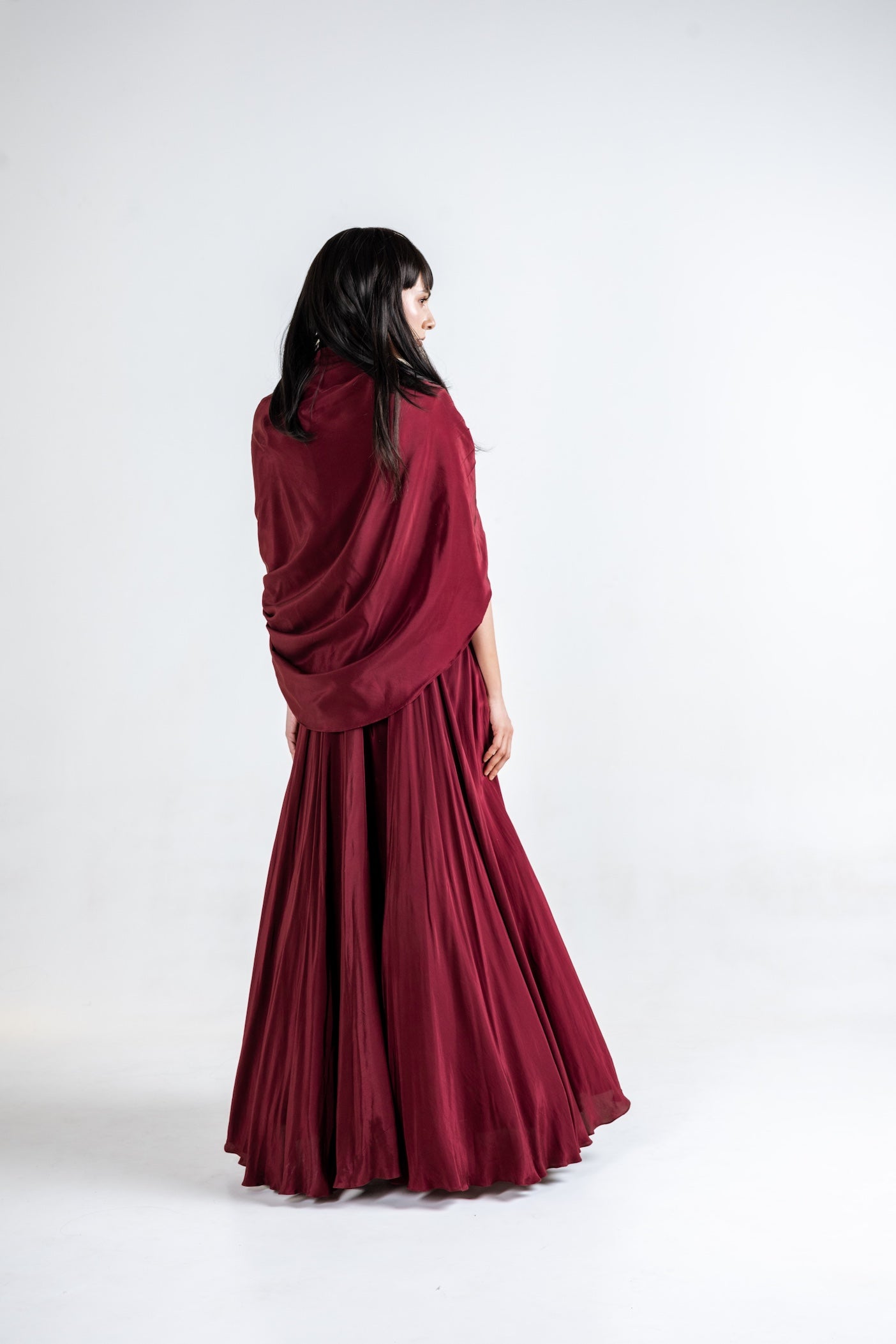 Merlot Sequins Dream Gown