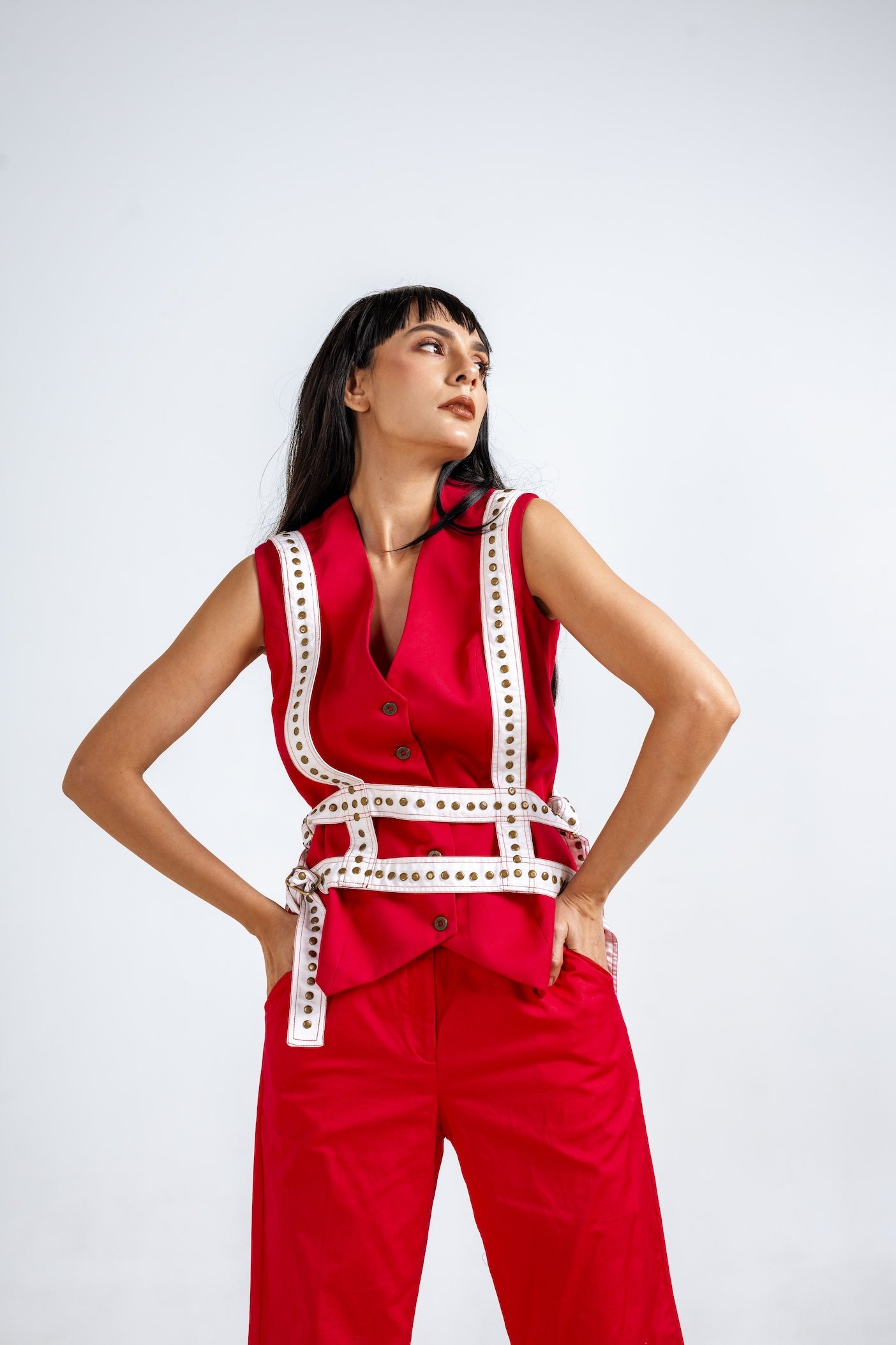 Scarlet Power Red Co-ord Set