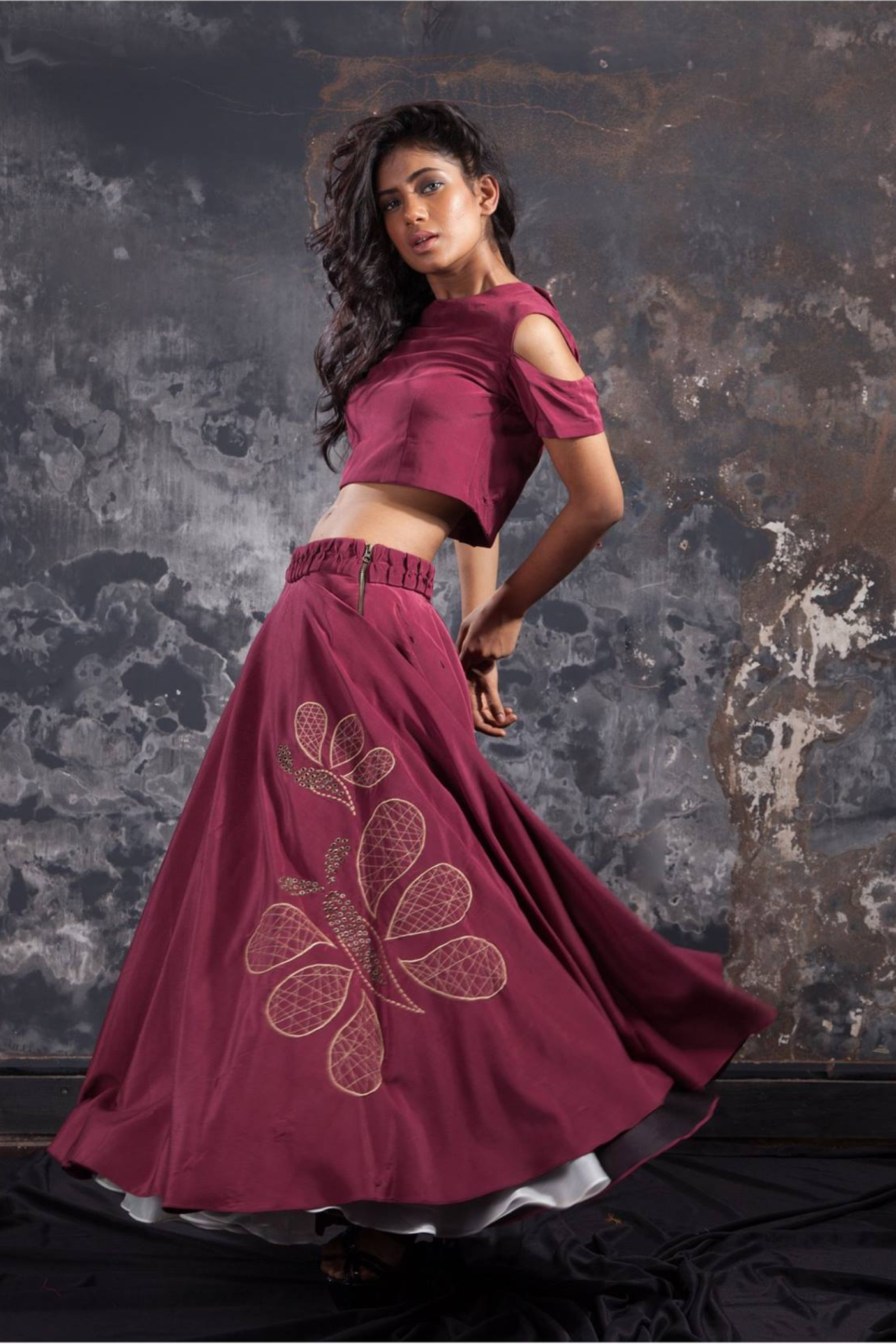 Rivets Embellished Duo Set